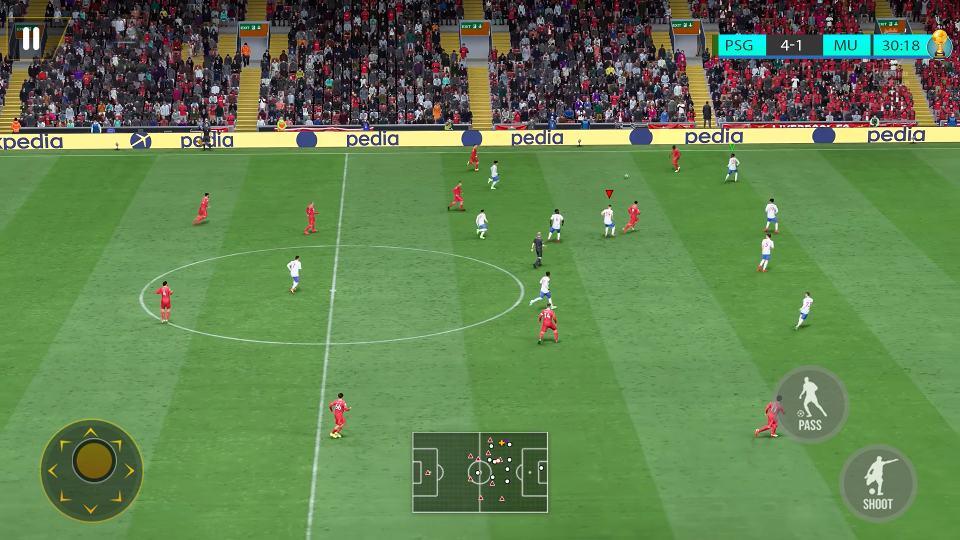 Football league soccer game 23 Game Screenshot