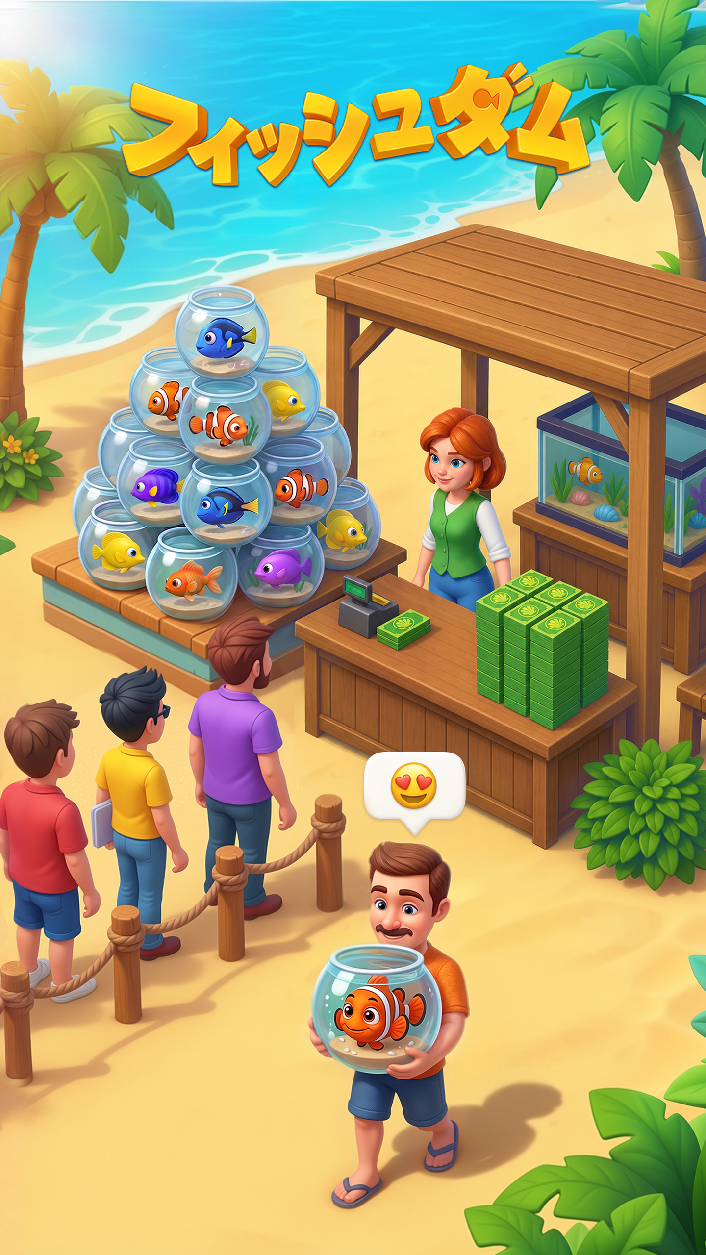 フィッシュダム(Fishdom) ゲームのスクリーンショット