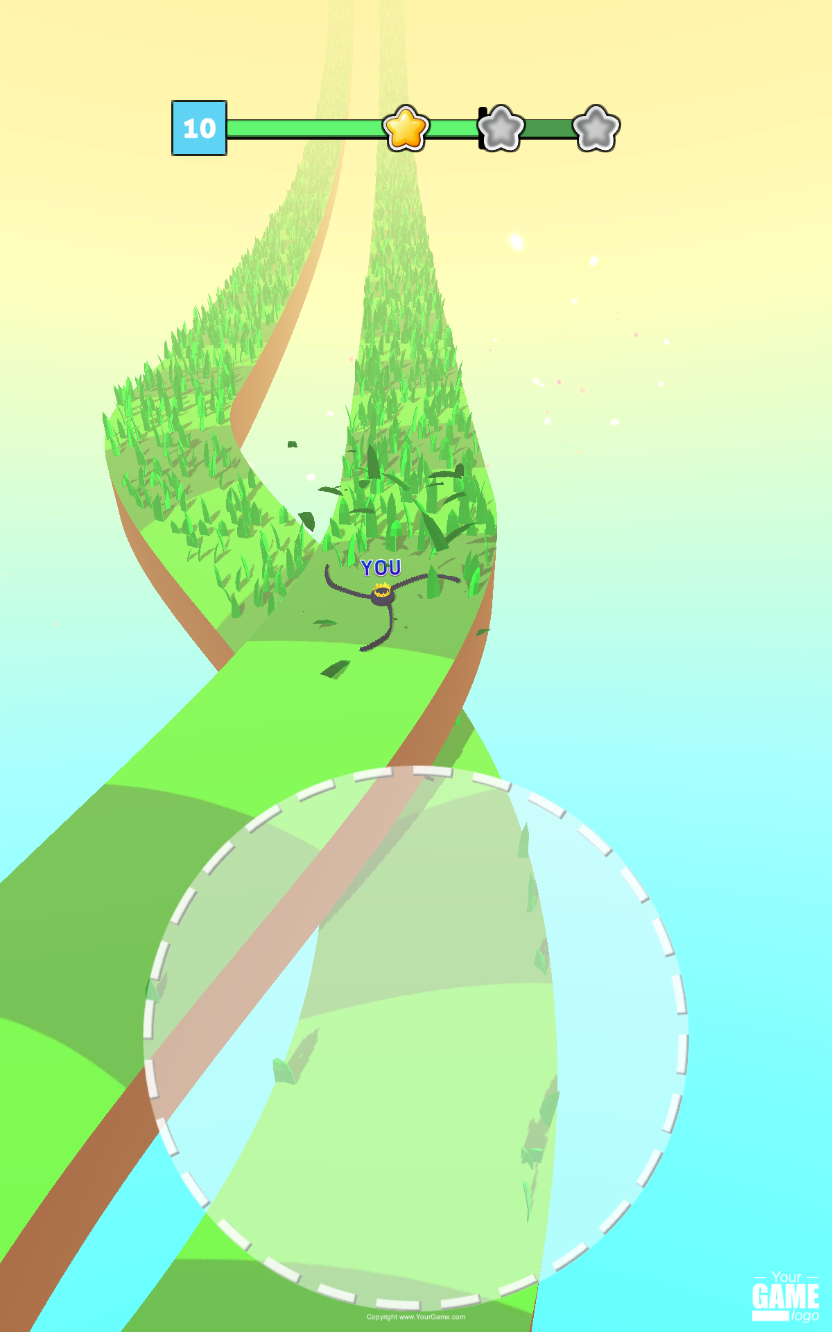 Draw Grass Cutter Game Screenshot