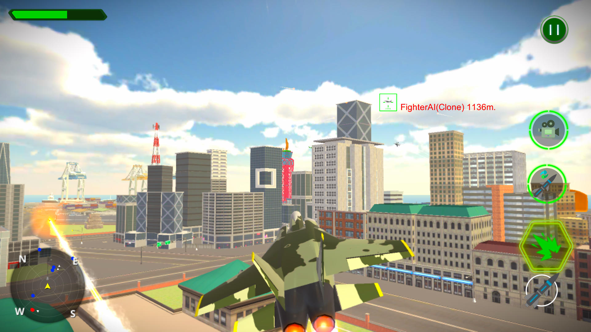 Modern Air Fighters ภาพหน้าจอเกม