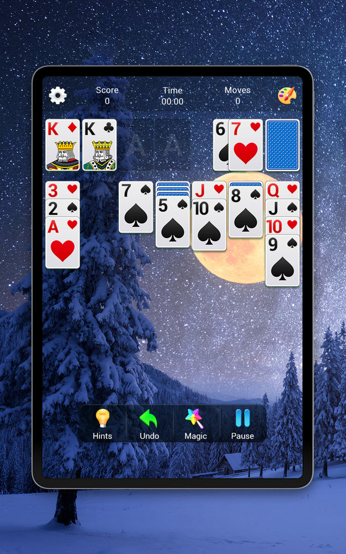 Screenshot of Solitaire, Klondike Card Games