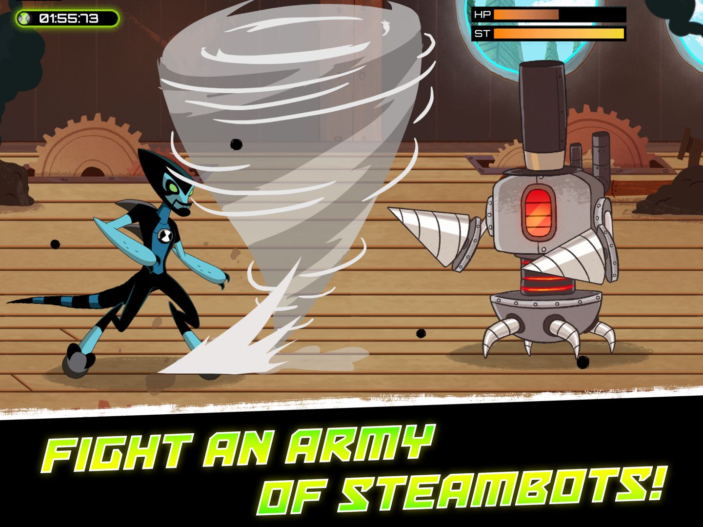 Screenshot of Ben 10 - Omnitrix Hero: Aliens vs Robots