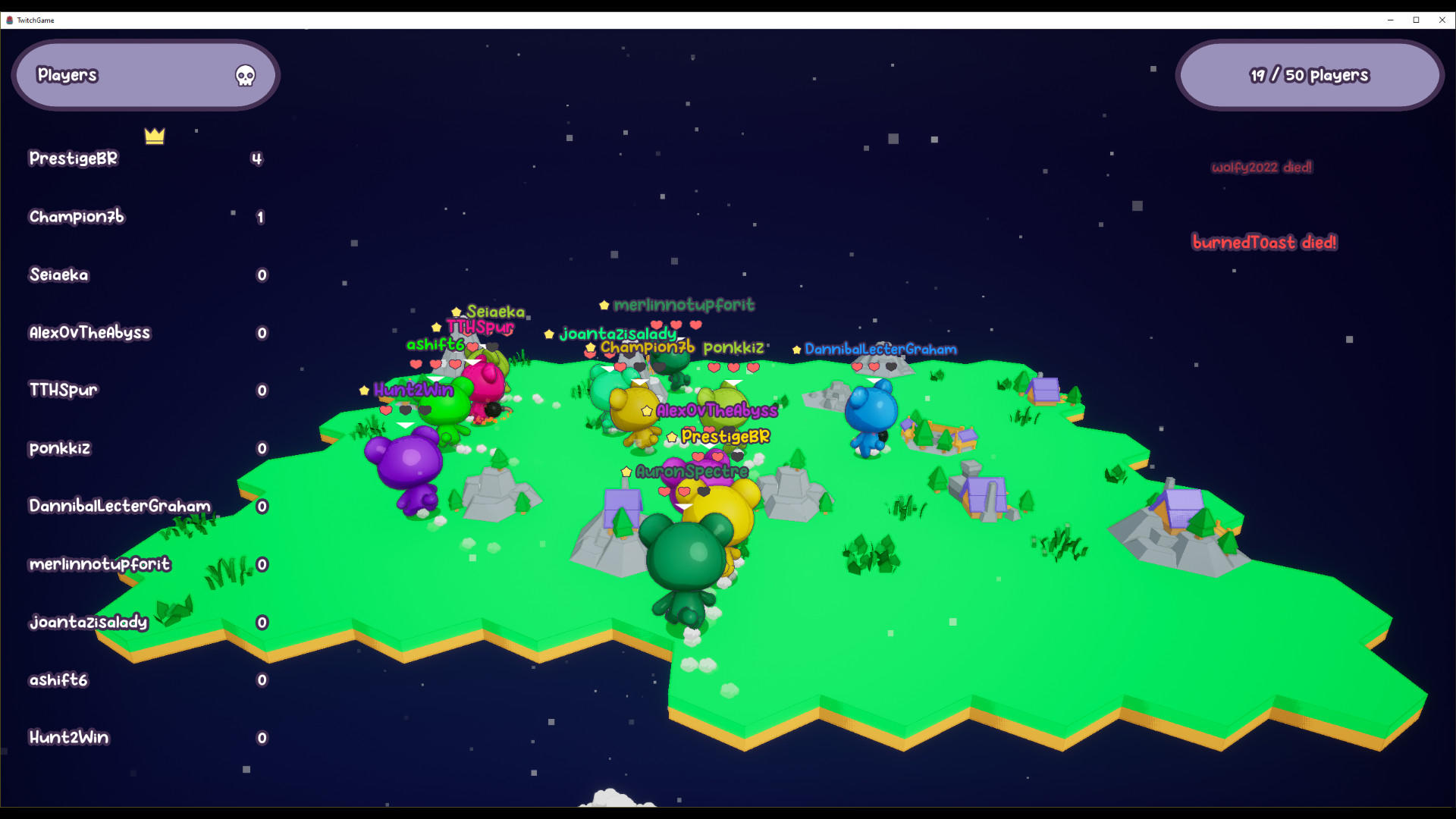 Screenshot of Boom Bears on Stream