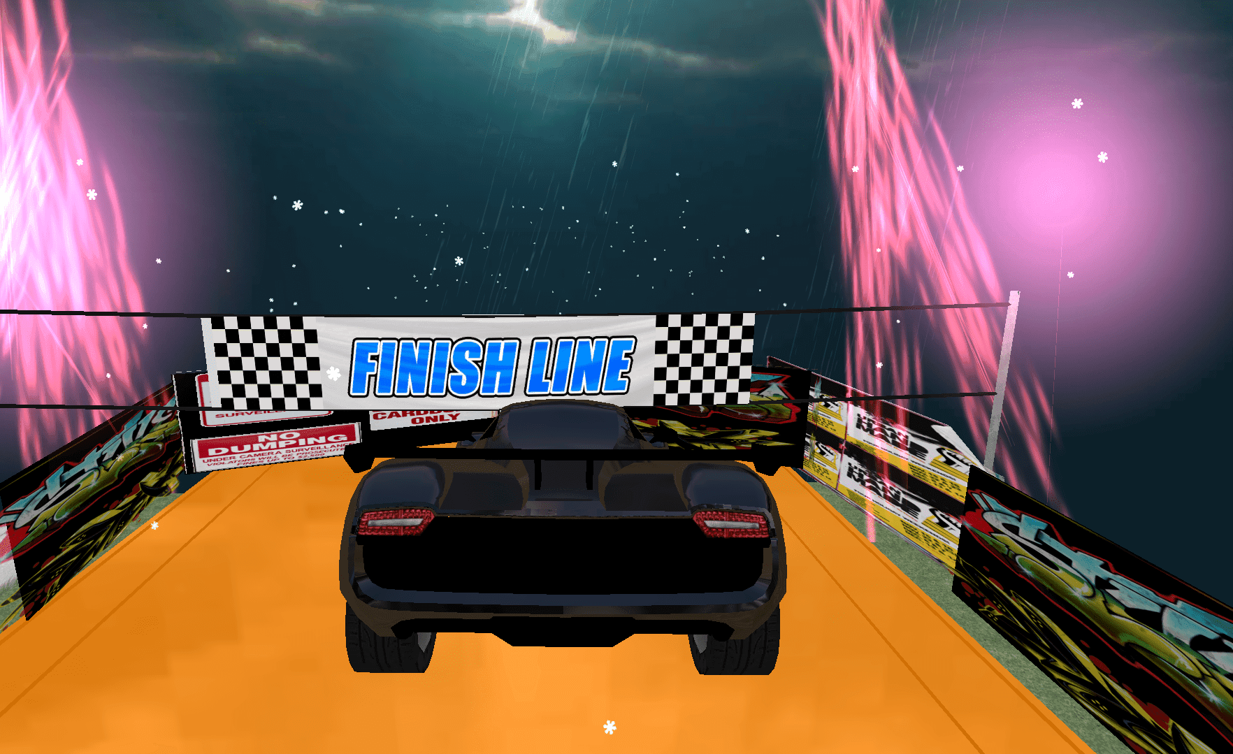 GT Car Racing 3D: Timeless Stunts at the sky Game Screenshot