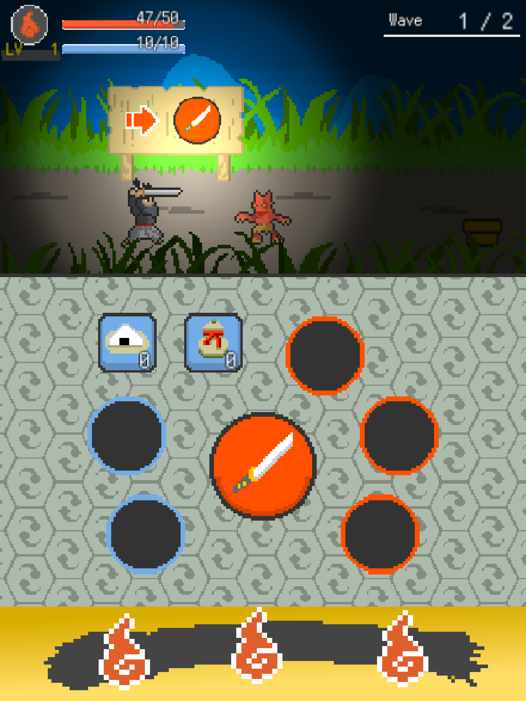 Ayakashi Samurai -hack slash Game Screenshot