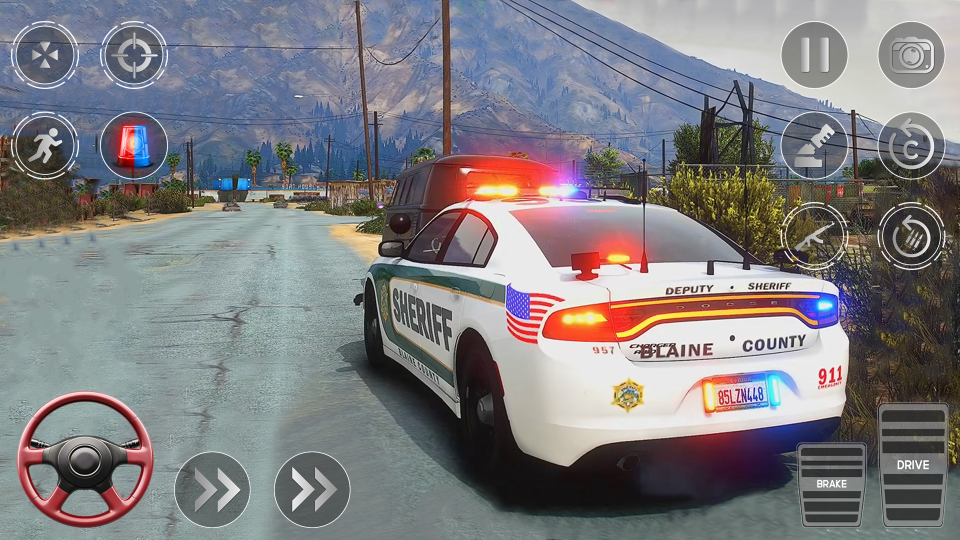 Drive Police Parking Car Games Game Screenshot