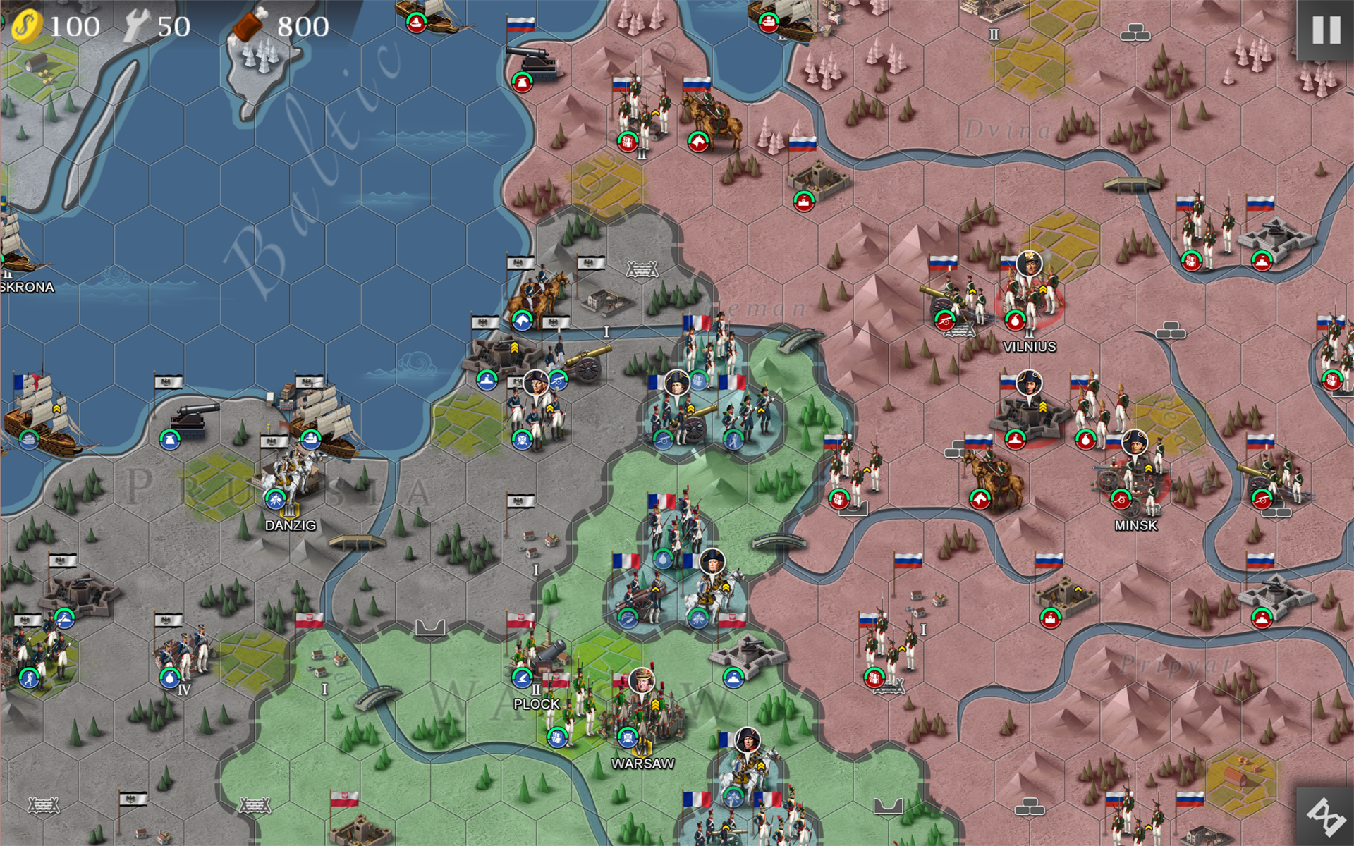 European War 4 : Napoleon Game Screenshot
