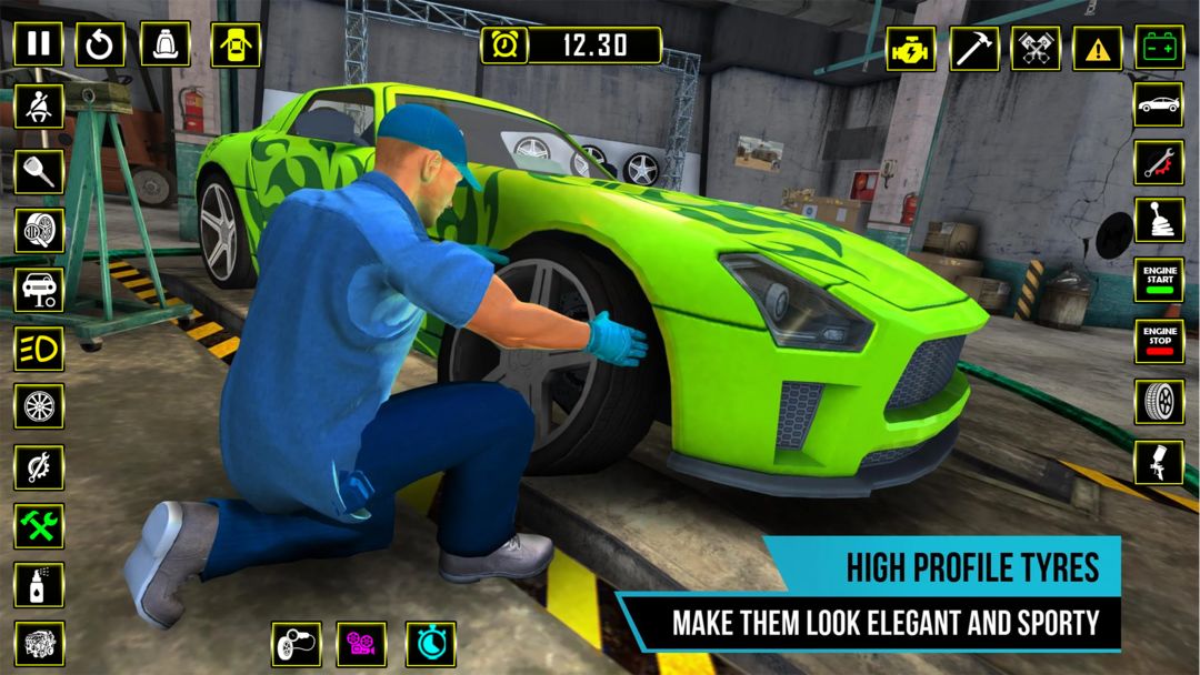 汽車修理工模擬器遊戲的3D遊戲截圖