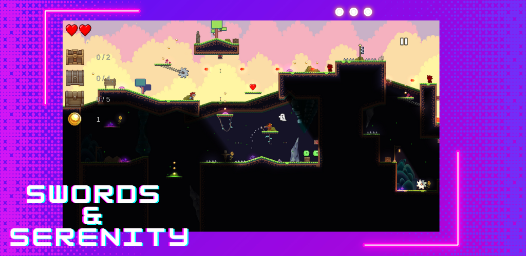 Screenshot of the video of Swords & Serenity, 2D Platform