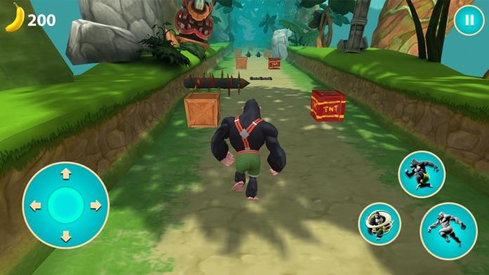 Gorilla Runner! Endless Spin Game Screenshot