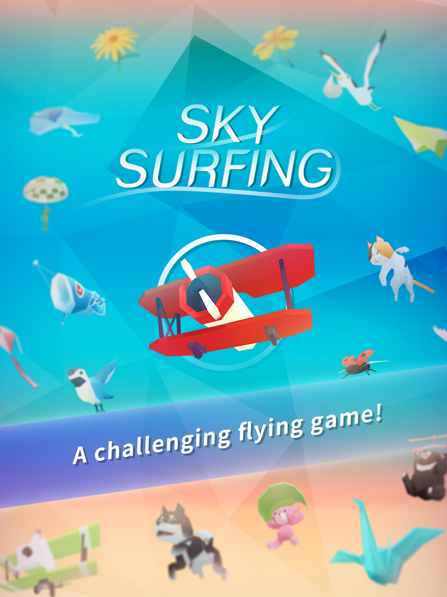 Sky Surfing Game Screenshot