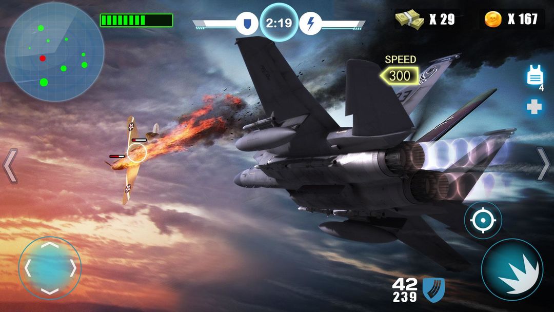 空中戰爭之雷霆射擊遊戲截圖