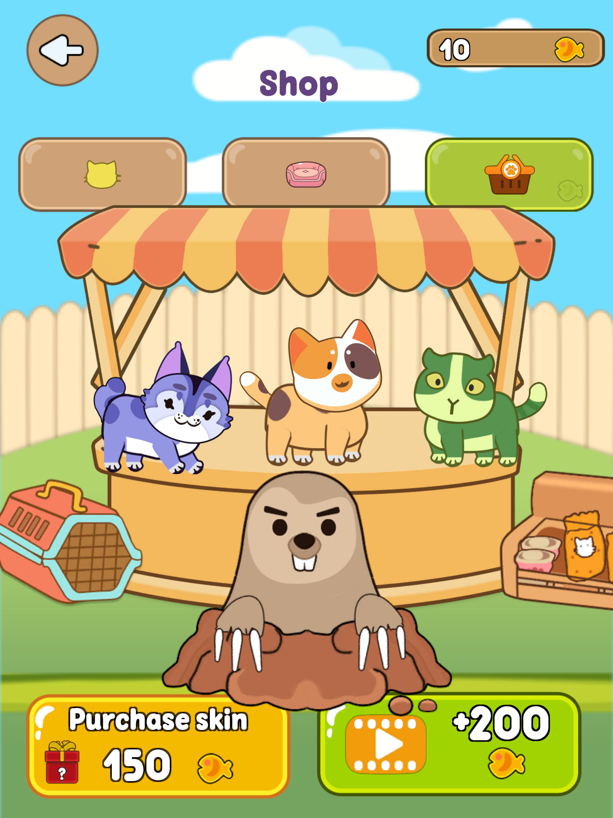 Cat Rush Puzzle - Draw to Save Game Screenshot