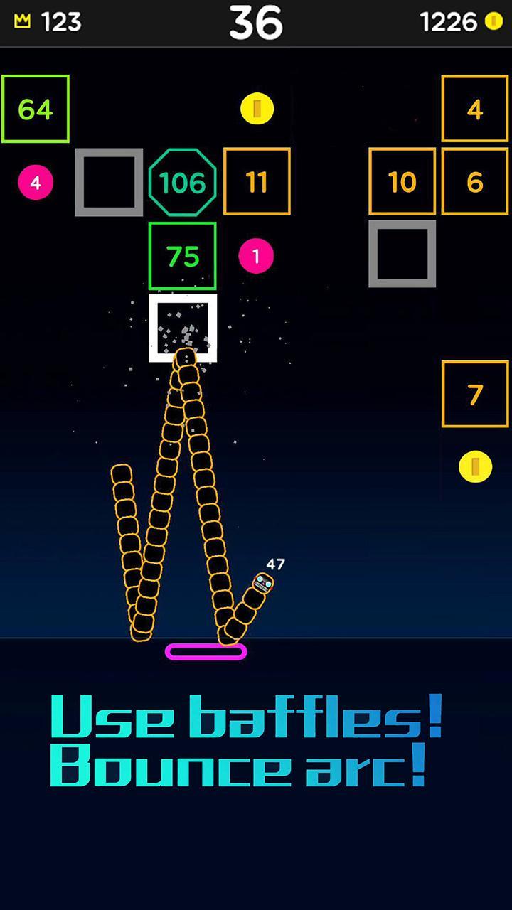 Snake Bricks Game Screenshot