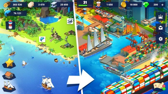Sea Port: 航運大亨策略遊戲 遊戲截圖