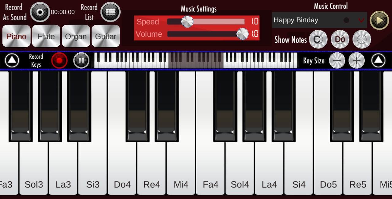 Real Piano Game Screenshot