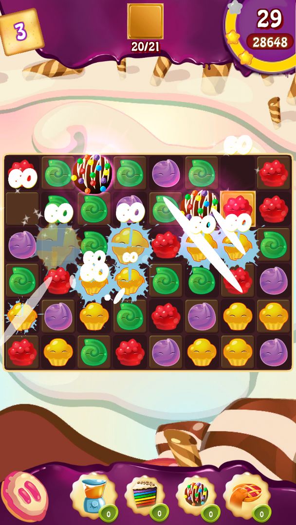 Cupcake Smash: Cookie Charms ภาพหน้าจอเกม