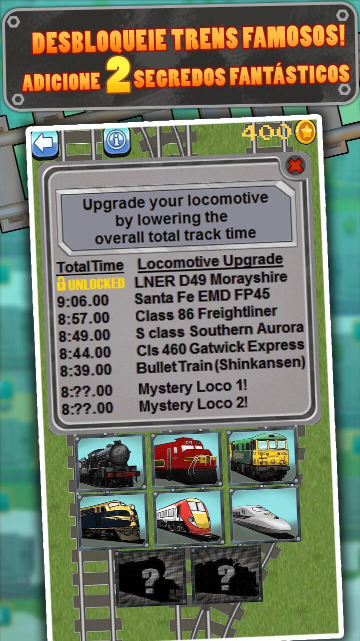 Captura de Tela do Jogo LocoRun Jogo Arcade deComboios