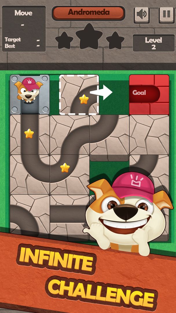 Screenshot of Slide Puzzle Puppy Rescue