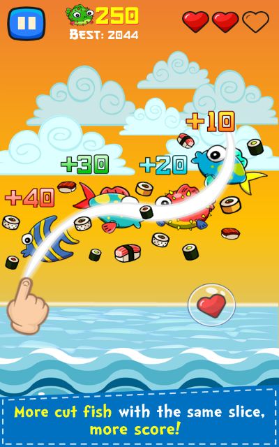 Screenshot of Sushi Ninja
