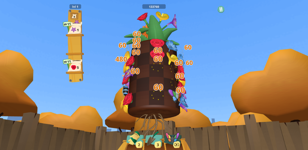 Garden Match 3D Game Screenshot