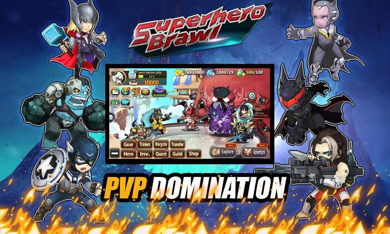 Captura de Tela do Jogo Superhero Brawl