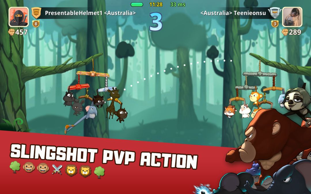 Critter Clash: Slingshot Battle 게임 스크린 샷