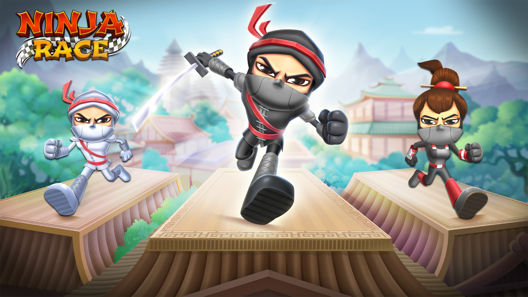 Screenshot 1 of Ninja Race - เล่นสนุกหลายคน 