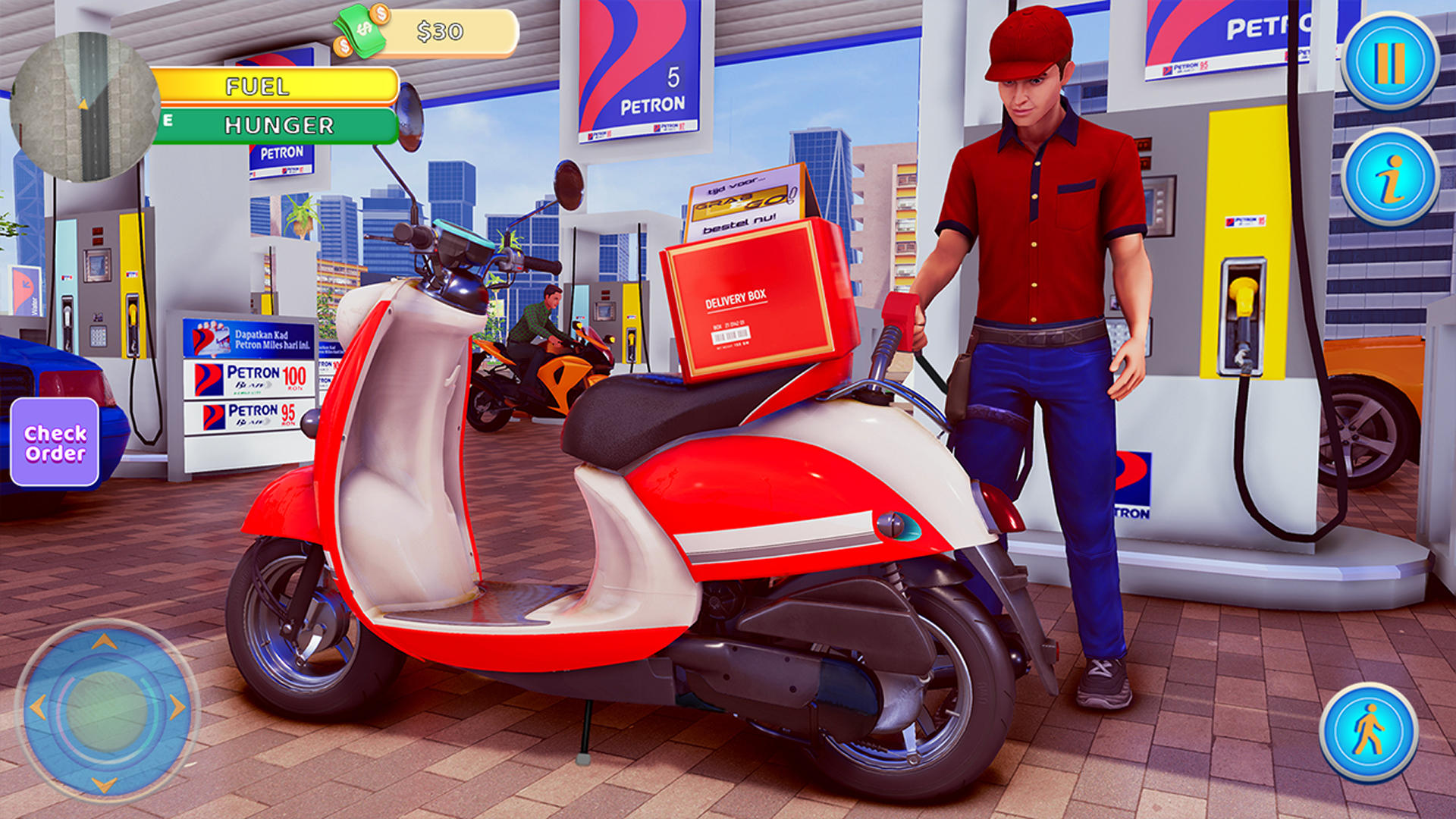 Screenshot 3 of Food Delivery Boy Bike Game 3D 