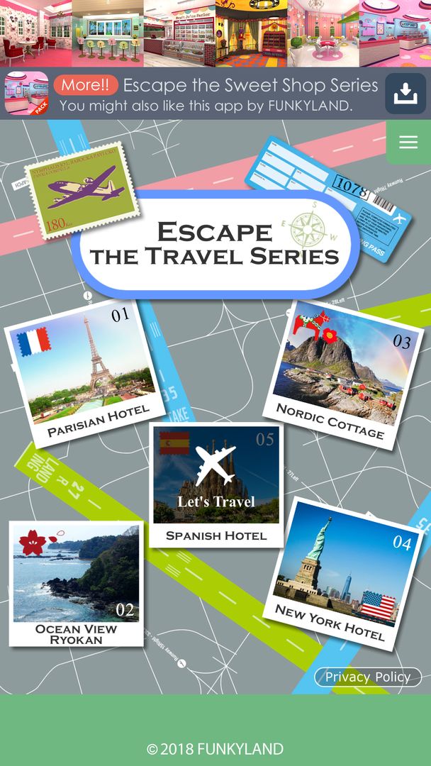 Escape the Travel Series 게임 스크린 샷