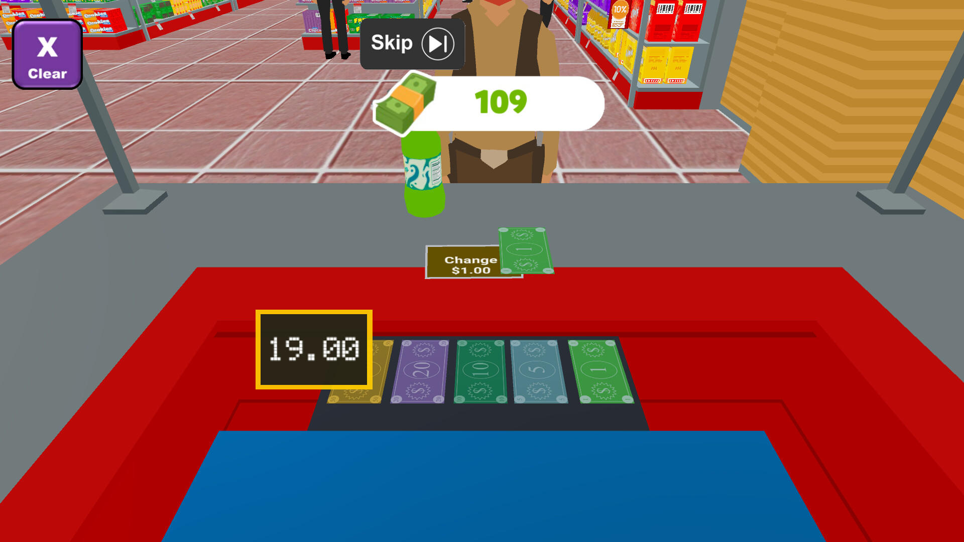 Cashier Sim ภาพหน้าจอเกม