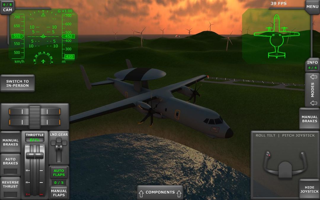 Turboprop Flight Simulator ภาพหน้าจอเกม
