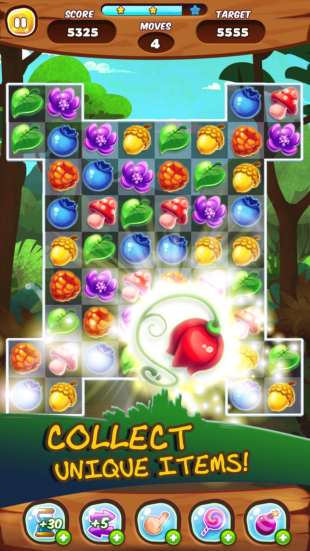 Cuplikan Layar Game Forest Smash - Match 3