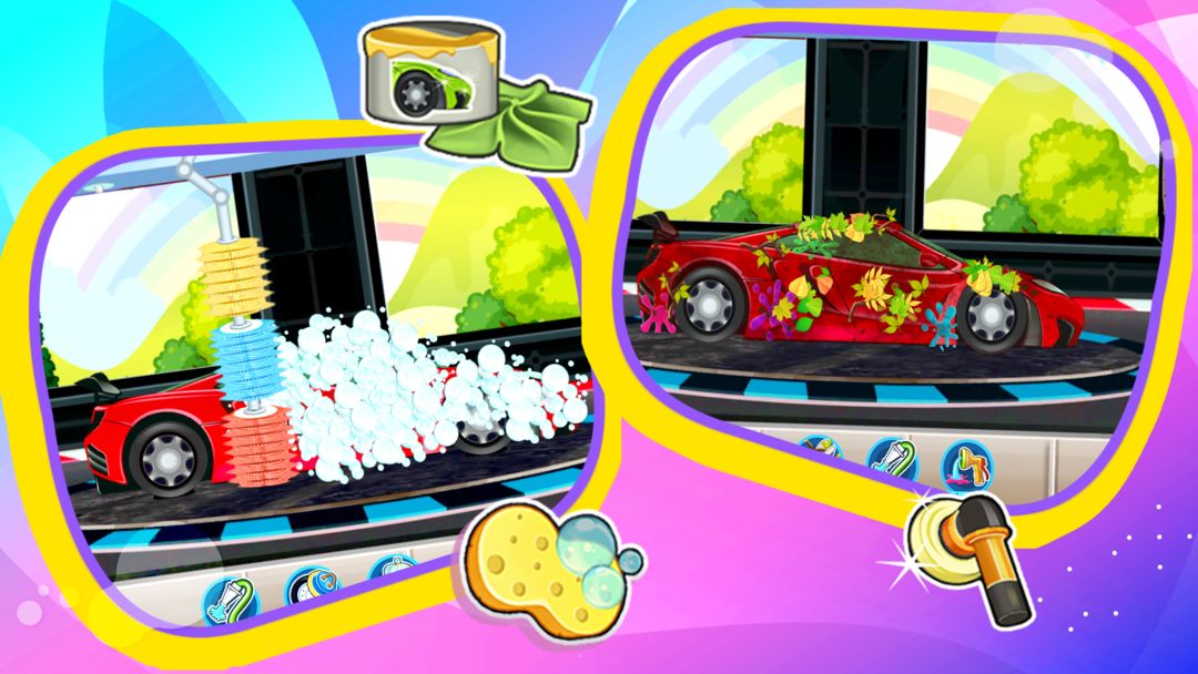 Car Wash Learning-Clean & Play screenshot game