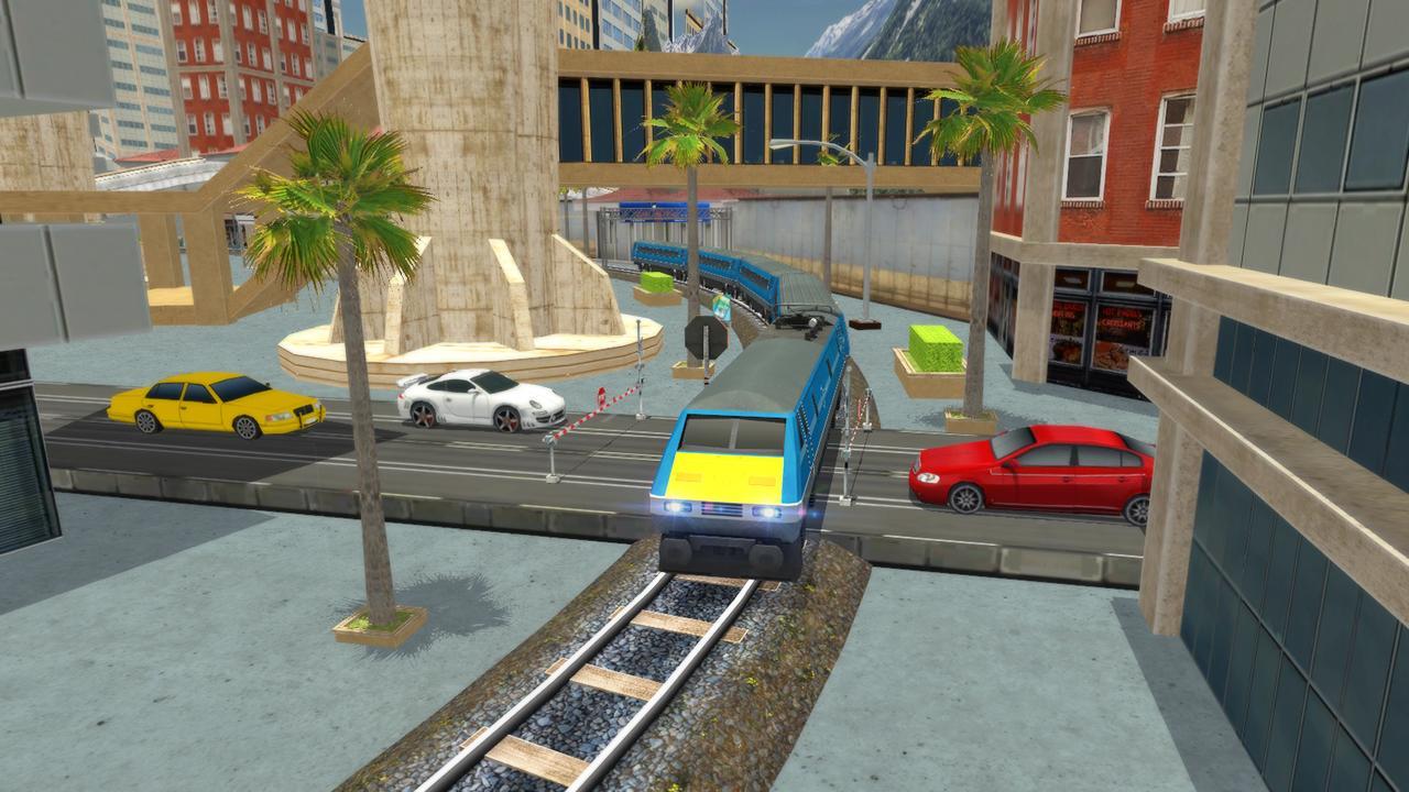 Euro Train Racing 3D Game Screenshot