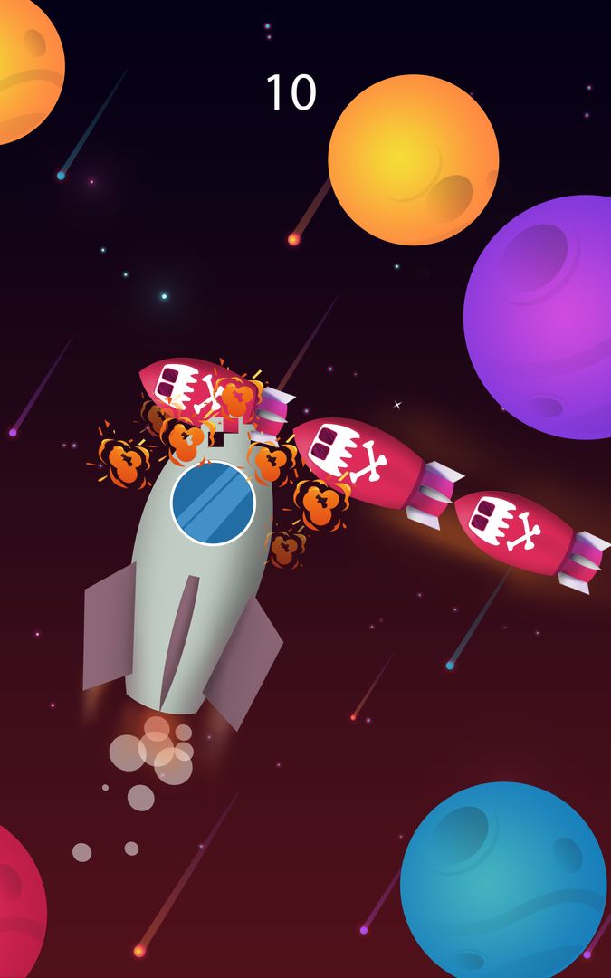 Planet Surfer - Rocket Game Sp ภาพหน้าจอเกม