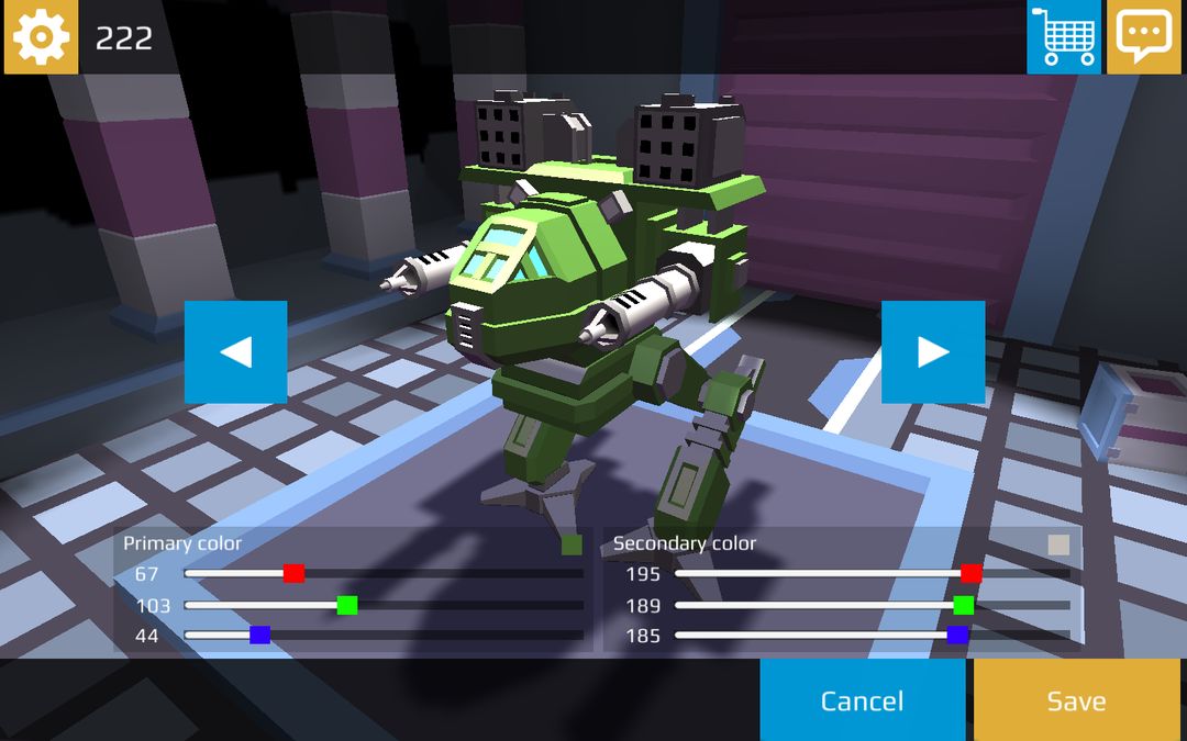 Screenshot of Pixel Robots Battleground