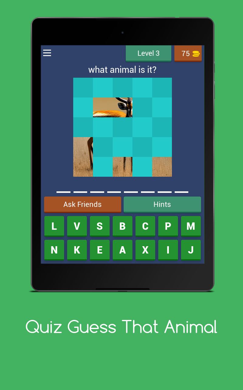Quiz Guess That Animal Game Screenshot