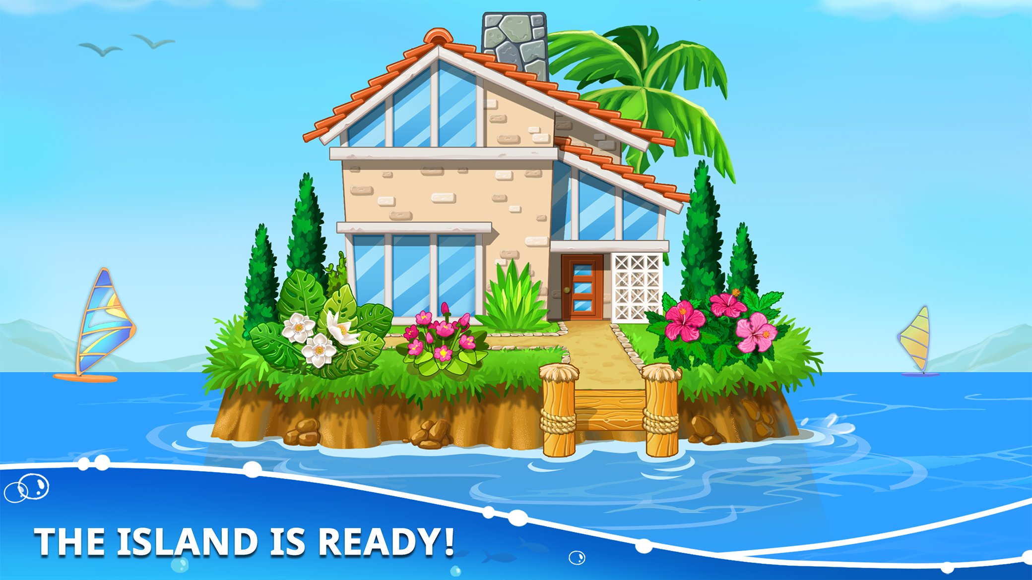 Island building! Build a house Game Screenshot