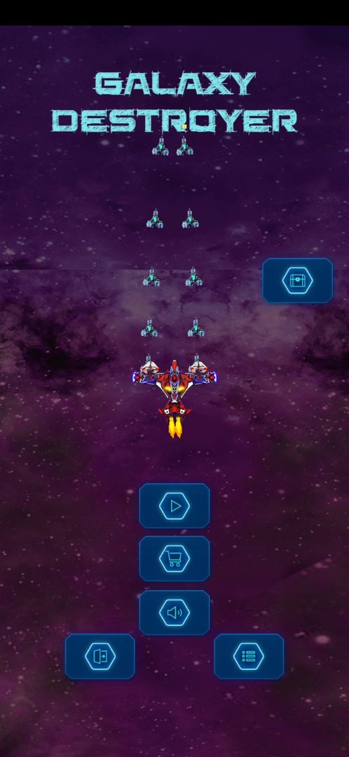 星系驅逐艦：深空射手遊戲截圖