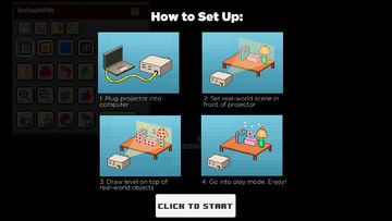 Pandamander's Projector Platformer Game Screenshot
