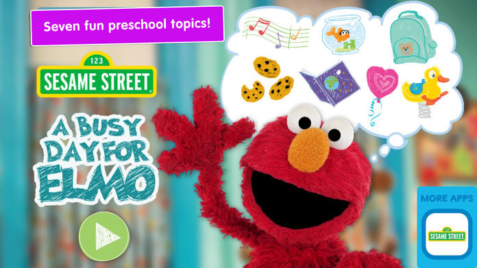 A Busy Day for Elmo: Sesame Street Video Calls Game Screenshot
