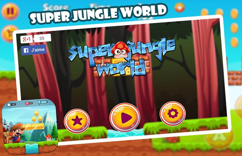 Super Jungle World 🍄 게임 스크린 샷