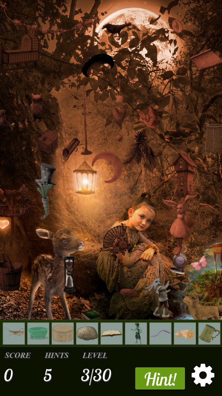 Hidden Object - Animal Family 🐶 🐱 🐷 Game Screenshot