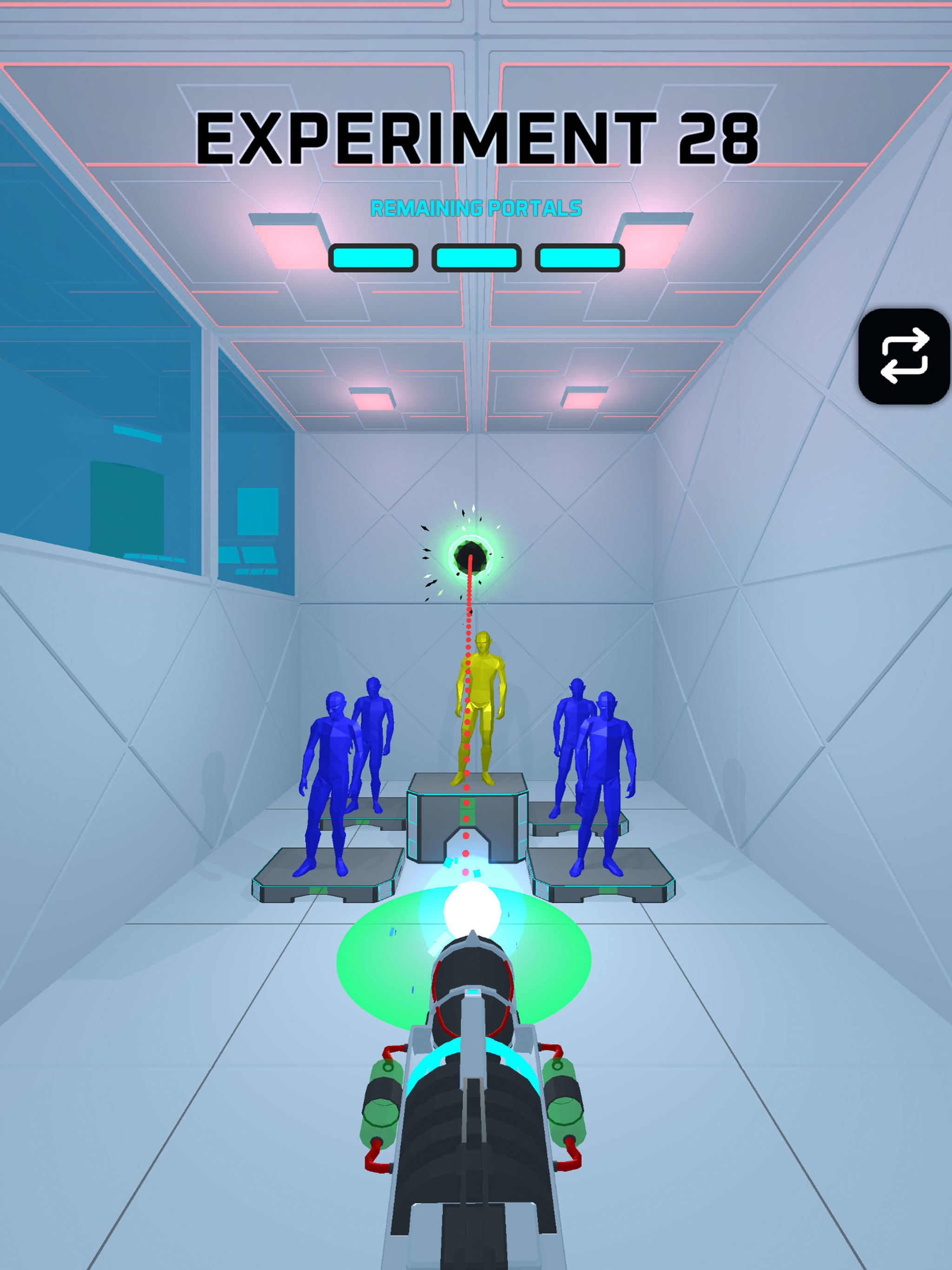 Screenshot of Portals Experiment