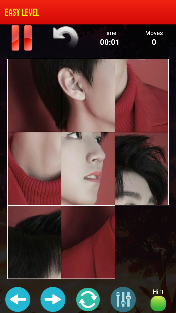 Screenshot of TFBoys Pictures Tiles Puzzle Game ♥