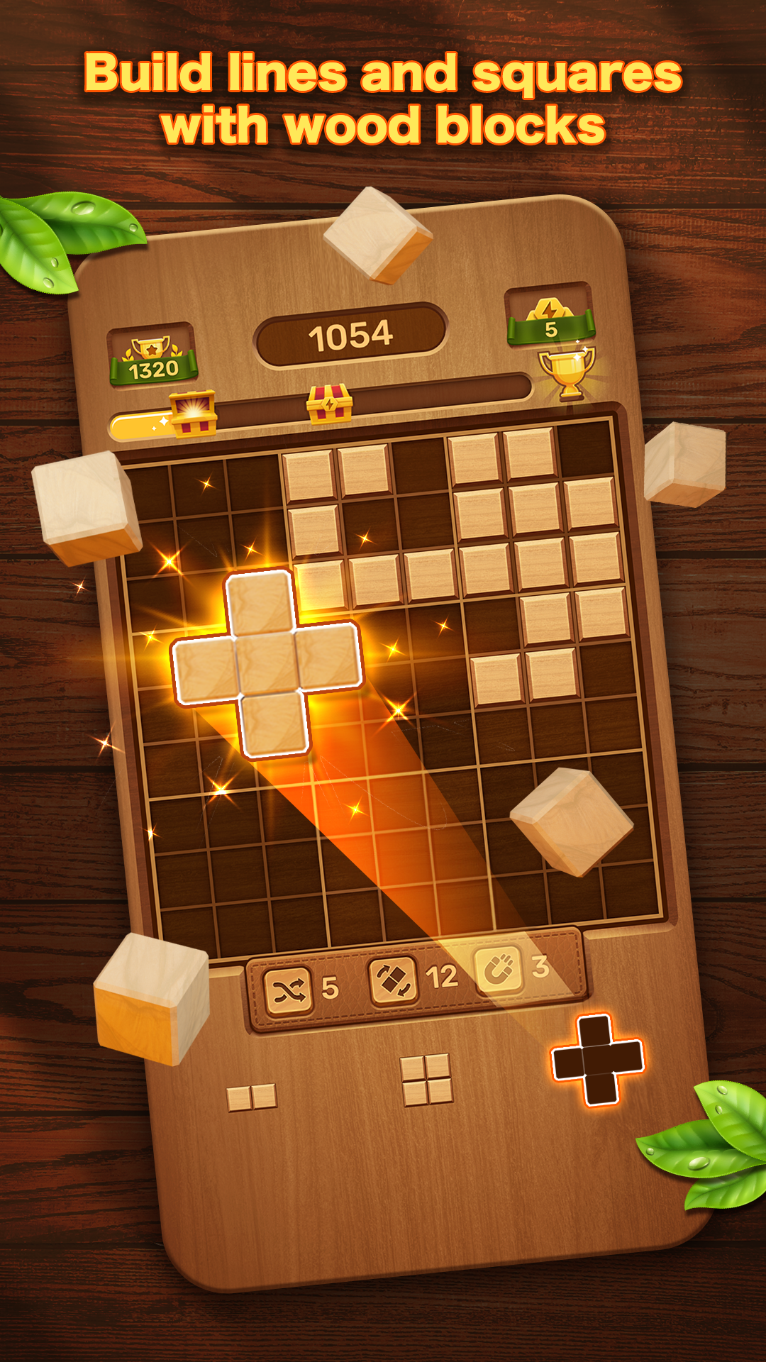 Screenshot 1 of Just Blocks: 나무 블록 퍼즐 0.85