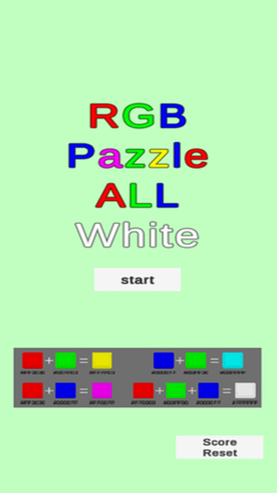 RGB Puzzle Game Screenshot