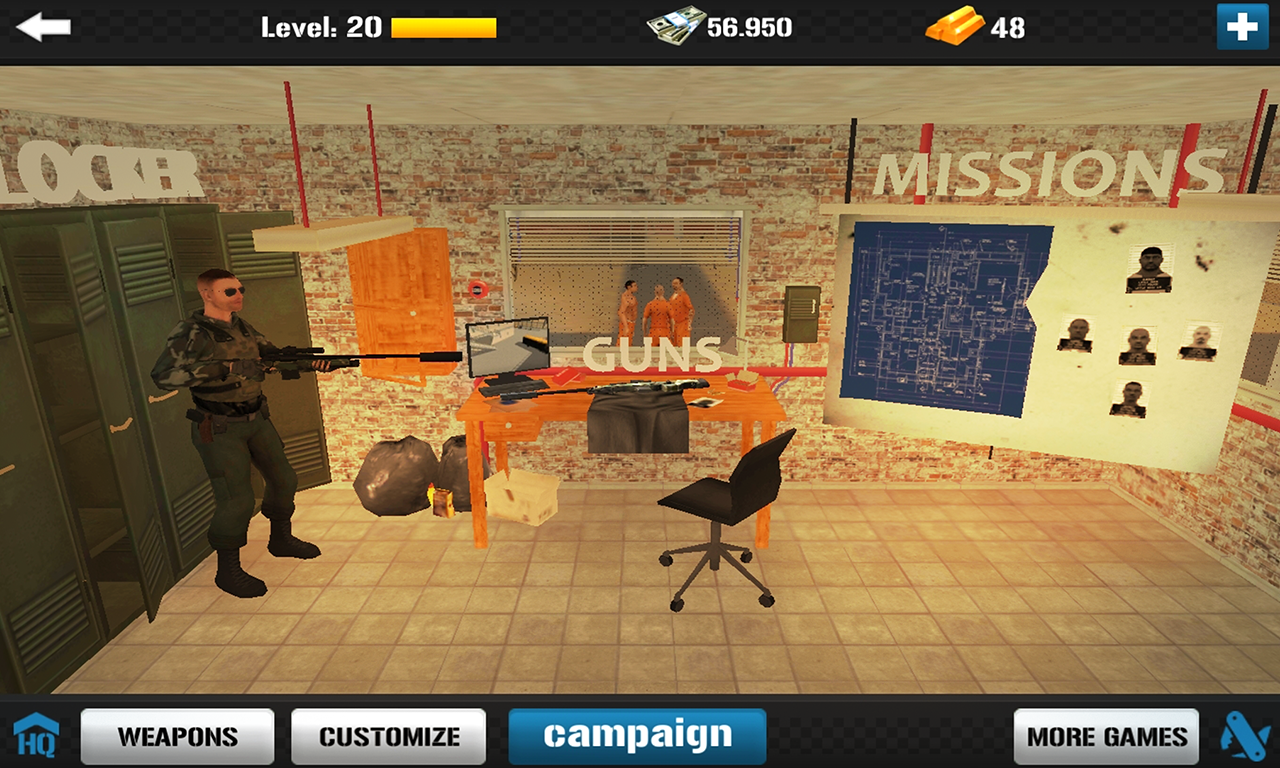 Cuplikan Layar Game Miami SWAT Sniper Game