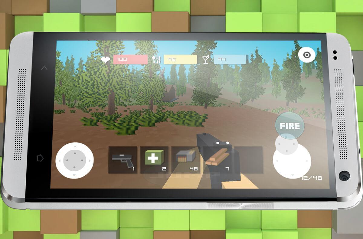 Block Zombie Town Game Screenshot